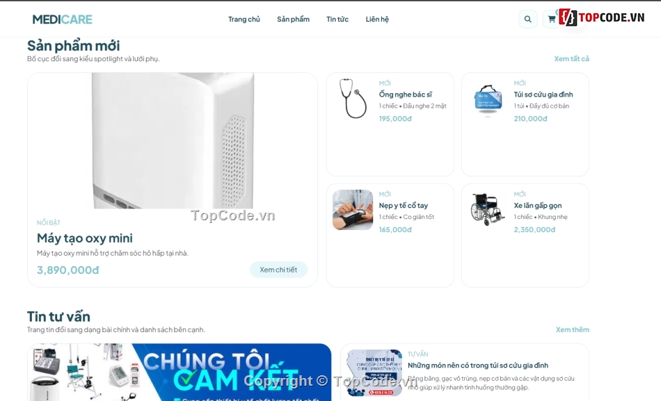 website,web dụng cụ y tế,web bán dụng cụ